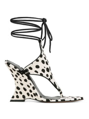 Pinch toe thick heel sandal with ankle strap