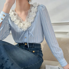 Fiorella Stripe Blouse