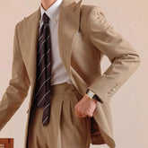 Italian Suit Set Men Four Season Casual Suit Formal Two-piece Set Excl Belt Wedding Business Coat Social Banquet Tuxedo Costume