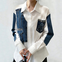 Denim Diamante Shirt