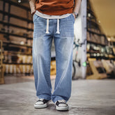 The Baker Drawstring Denim Trouser