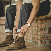 The Grey Herringbone Selvedge Jean