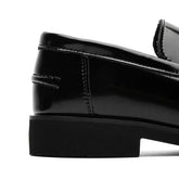Men's British Style Black Patent Leather Slip-On Loafers Business Casual Shoes Formal Dress Shoes with Metal Buckle 2026