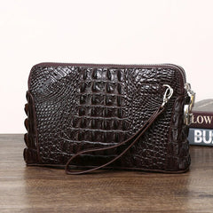 2026 New Men's Crocodile Clutch Bag Briefcase High-quality Real Cowhide Envelope Clutch Bag Large Capacity Men's Bag
