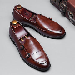 Men Loafers PU Classic Business Banquet Men Shoes Size 38-48