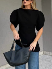 Spliced Fold Loose Shirt