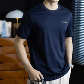 Summer Pure Cotton T Shirt Men Fashion Loose Casual Short Sleeve Breathable Cool Commute T-shirt Top Korean Streetwear Tshirt