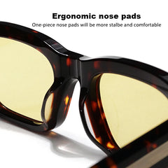 Square Acetic Outdoor Travel Fashion Men's Sunglasses High Quality Designer Brand Luxury UV400 Women's Sunshade Sunglasses