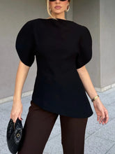 Spliced Fold Loose Shirt