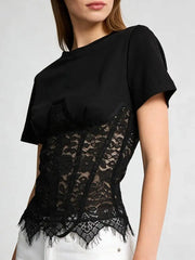 Lace Patchwork Blouse