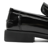 men's Black Patent Leather Loafers with Metal Buckle Slip On Formal Shoes Office Work Casual Streetwear Fashion Trainers 2026 Ne