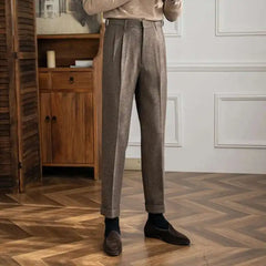 2022 High Quality Trouser Pant For Man Office Trouser Men Business Casual Pant British Social Club Outfits Pantalones Hombre
