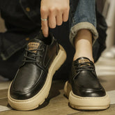 Men Derby Shoes PU Thick Soled Comfortable Anti Slip Versatile Business Leisure Men Shoes