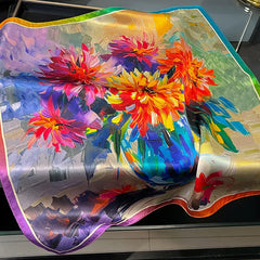 Fazzoletto Seta Floreale