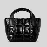 Puffer quilted tote in waterproof nylon