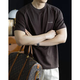 High Quality Short Sleeve T Shirt Men's Natural Linen Cotton Casual Fashion Sports T-Shirt Man Summer Breathable Tshirt