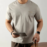 Summer Pure Cotton T Shirt Men Fashion Loose Casual Short Sleeve Breathable Cool Commute T-shirt Top Korean Streetwear Tshirt