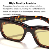 Square Acetic Outdoor Travel Fashion Men's Sunglasses High Quality Designer Brand Luxury UV400 Women's Sunshade Sunglasses