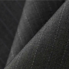 Wool Italian Blazers Suit For Men Business Double Breasted Wedding Tuxedo Suit Smoking Homme Mariage Striped Suit 3 Piece Homme
