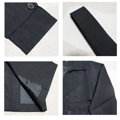 Spring trench coat mens Korean style Male Streetwear Windbreaker Trenchcoat Men Solid coats for men Casual Loose Long Overcoat