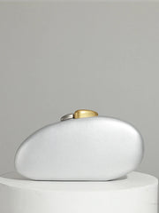 Shell lock chain bag in PU leather