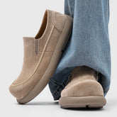 Men Loafers Faux Suede Flat Bottom Comfortable Breathable Daily Casual Men Shoes Size 38-46