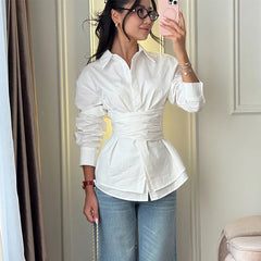 Silk Tie Blouse