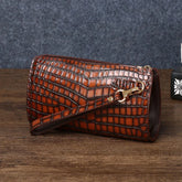 2026 Sunmer New Men's Crocodile Clutch Bag Briefcase High-quality Real Cowhide Envelope Clutch Bag Large Capacity Men's Bag