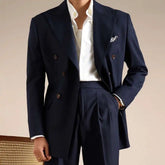 Double Breasted Wedding Suit Men Tuxedo Suit Smoking Homme Mariage Traje Novio 2024 Wool Italian Blazers Suit For Men's Business