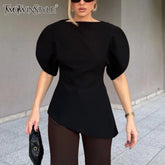 Spliced Fold Loose Shirt