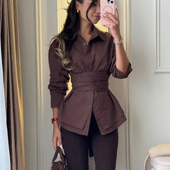 Silk Tie Blouse