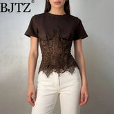 Lace Patchwork Blouse