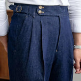 High Quality Italy Business Dress Pants Men Office Social Suit Pants Casual Wedding Groom Trouser Pantaloni Uomo Casual Blue
