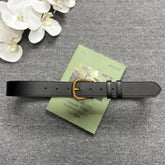 Snake pattern genuine leather belt with gold buckle in cowhide