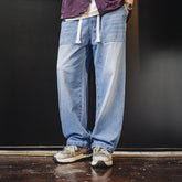 The Baker Drawstring Denim Trouser