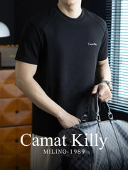 High Quality Short Sleeve T Shirt Men's Natural Linen Cotton Casual Fashion Sports T-Shirt Man Summer Breathable Tshirt