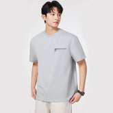 Men's Short Sleeve T-Shirt Summer Cool Breathable Business Casual Fashion Loose T Shirt Plus Size Tshirt