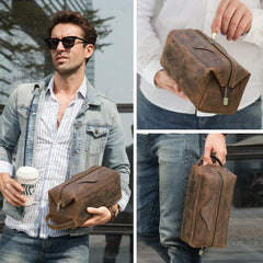 CONTACT'S Genuine Leather Clutch Bags for Men Large Capacity Tote Handbag Men's Bag Cosmetic Bag Male Travel Bag Clutches Wallet