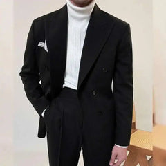 Casual Office Party Prom Costume Homme Men Tuxedo Suit Winter High Quality Business Dress Suit Wedding Suit For Men Versatile
