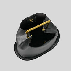 Irregular bucket bag in PU leather