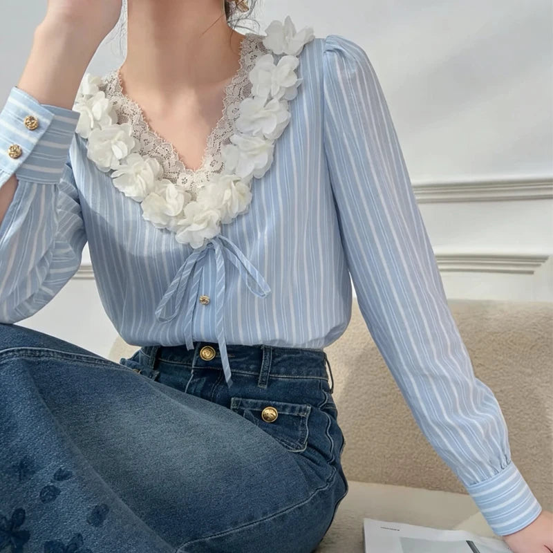 Fiorella Stripe Blouse