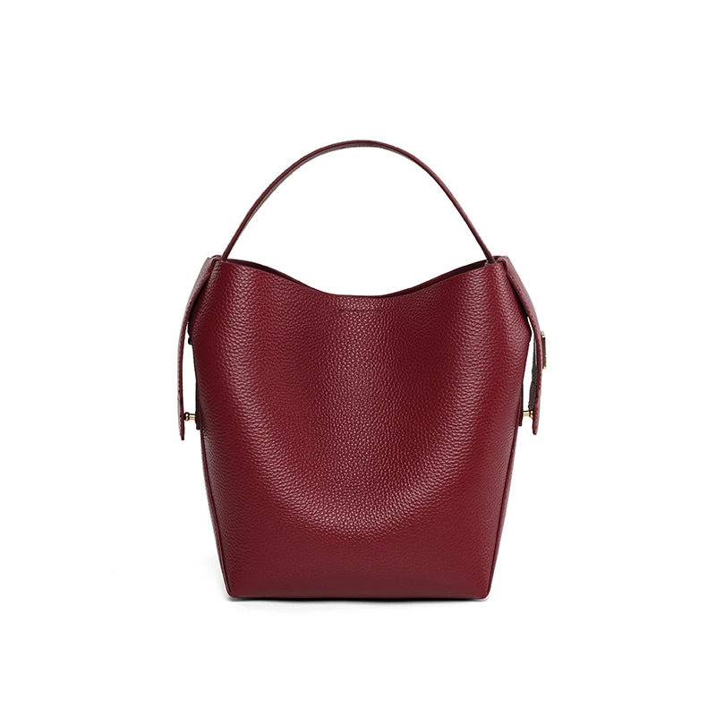 LA FESTIN Leather Bucket Bag