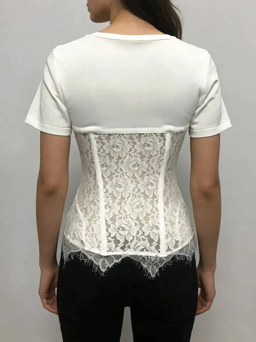 Lace Patchwork Blouse