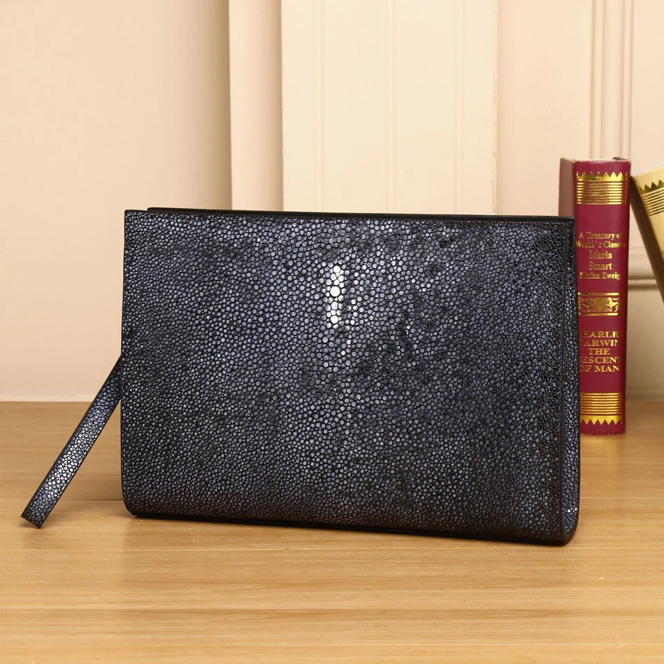 2023 Winter New Men's  Clutch Bag High-quality Genuine Leather Envelope Clutch Bag Large Capacity Men's Bag