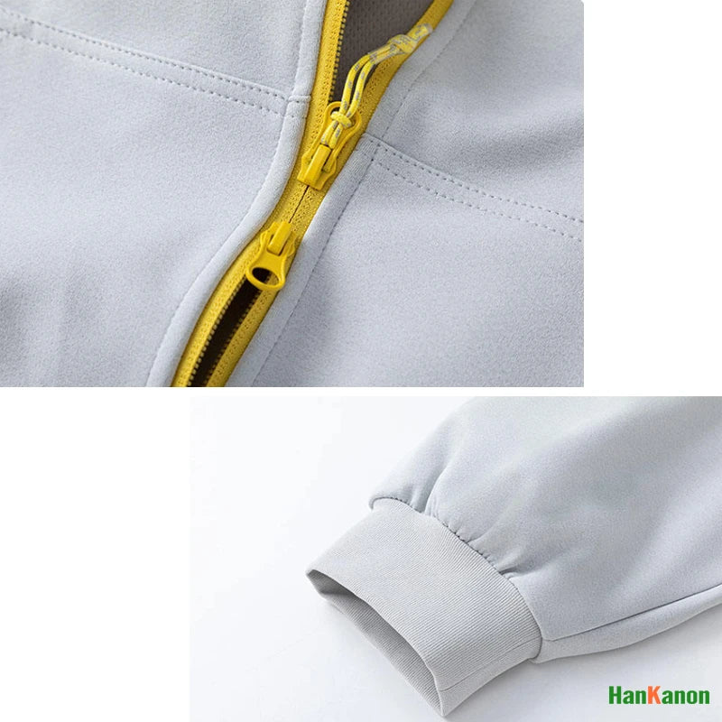 2025 Fall Unisex Color-Blocked Short Hooded Zip-Up Sweatshirt Loose Casual Hooded Sweatshirt Coat