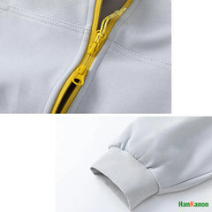 2025 Fall Unisex Color-Blocked Short Hooded Zip-Up Sweatshirt Loose Casual Hooded Sweatshirt Coat
