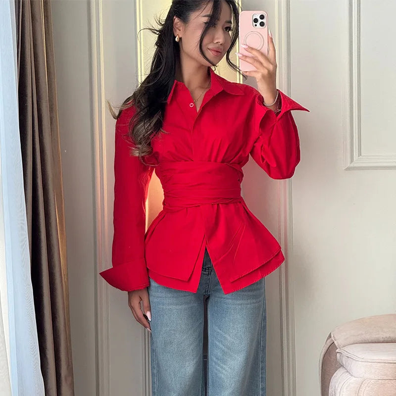 Silk Tie Blouse