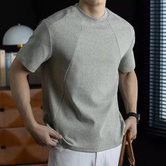 High Quality T Shirt Men's Summer Fashion Casual Short Sleeve Breathable Cool Commute T-shirt Top Korean Streetwear Tshirt