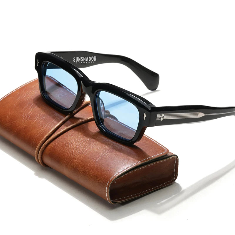 Square Acetic Outdoor Travel Fashion Men's Sunglasses High Quality Designer Brand Luxury UV400 Women's Sunshade Sunglasses