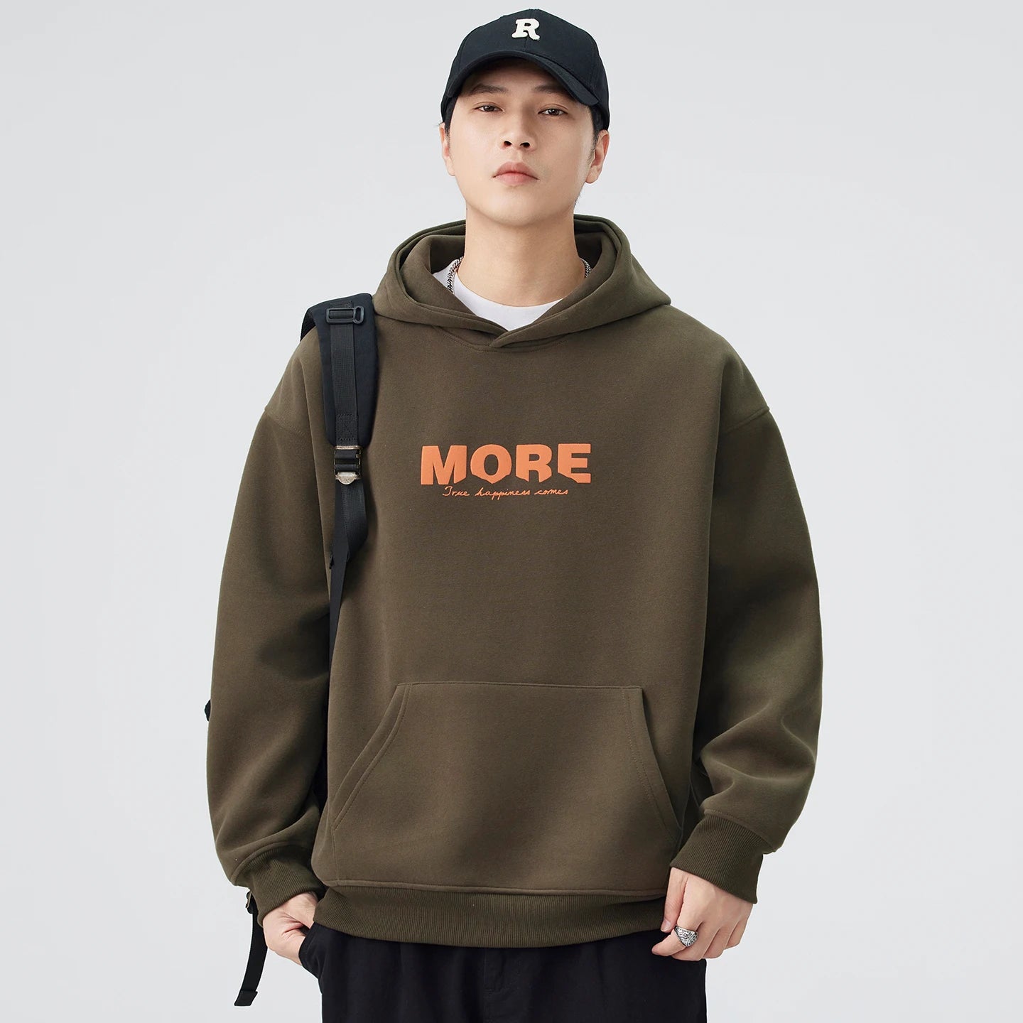 Autumn Pullover Hooded Sweatshirt Men Women Streetwear Fashion Loose Casual Sweatshirts Couple Hoodie Coat Outerwear